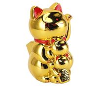 Qcwwy Lucky Cat Waving Arm Decor Ornament of Chinese Wealth Desk for Restaurant Hotel Cafe - Fortune of Solar Arm That ONDAA