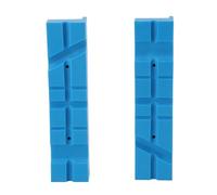 Qcwwy Magnetic Vice Jaw Pad Cover Protectors 2PCS Anti Slip Anti Scratch PU Soft Grooved Jaws with Multi Angle Grooves for Woodworking Metalworking Vises