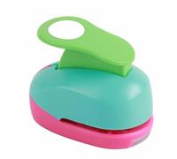 Qcwwy Manual Die Cutting Machine, Round Paper Corner Cutter with Unique Lever Push Cover Ergonomic Grip Multifunction Embossing Machine Labor Saving for Office DIY Art Craft (25mm Round)