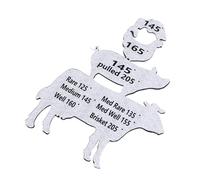 Qcwwy Meat Temperature Magnet Convenient Cooking Grill Guide for BBQ Enthusiasts Animal Internal Temperature Chart for Beginners and Professionals Acrylic