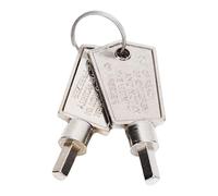 Qcwwy Metal Freezer Door Keys, 2PCS Portable Pentagonal Refrigerator Cabinet Glass Door Key Refrigerator Replacement Freezer Lock