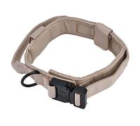 Qcwwy Military Dog Collar Heavy Duty K9 Collar with Adjustable Handle Control for Large Breed Training Walking (L)