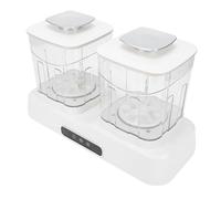 Qcwwy Mini Washing Machine, Dual Independent Tub with 8 Dimensional Pulsator, 5 Min Gentle 15 Min Powerful, Compact Portable for Baby Clothes Underwear Socks, Apartment Dorm RV