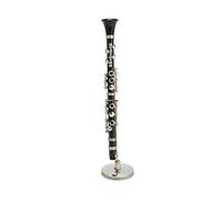Qcwwy Miniature Clarinet Model Vintage Jewelry Musical Instrument Replica with Stand and Case for Home Decor Music Room Gift 5.12 Inch Miniature Clarinet Model Exquisite Mini Jewelry