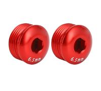 Qcwwy Mountain Cycle Pedal Dust Cover 6.5 Mm Screws Anti -rustykling -repair Parts Pedal Covers, Effortless Installation, Dust Fixation, 2PCs (Red)