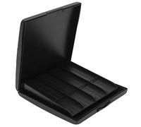 Qcwwy Musical Instrument Accessories, Saxophone Reed Case, Black ABS Storage Box, Holds 8 Pieces, Suitable for Storing Saxophone Reeds