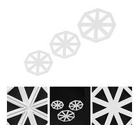Qcwwy Nonstick Bunting Flag Cutter Set, Plastic Fondant Cutters 3 Sizes for Cake Decorating, Easy Release and Reusable for Fondant Chocolate Cookie Dough Clay Beginners Bakers