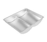 Qcwwy Not -Stick -Aluminum Alloy Cake Form DIY Backaccessoire for Home Bakers Silver 10.6 * 9.4 * 2.2 Inches