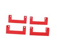 Qcwwy Organizational Tool Holder on Head of Practical Measure Tool Holder for Garage Sanage, Set of 4 ABS Band Measures for Trailers (Red)