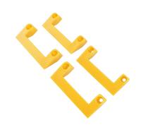 Qcwwy Organizational Tool Holder on Head of Practical Measure Tool Holder for Garage Sanage, Set of 4 ABS Band Measures for Trailers (Yellow)