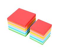 Qcwwy Origami Paper Double Sided Colorful Craft Sheets, 520 Pcs, 7x7 Cm Square Folding Paper for Crane, 1 Pack Sheet