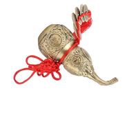 Qcwwy Ornament of Pure Brass Cucurbit - Decoration Wu Lou Cucurbit Made by Hand - Symbol of Happiness and Prosperity Great As a