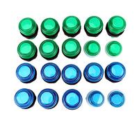 Qcwwy Other Collectibles 2 Joysticks with USB Encoder Kit Complete DIY Game Parts Set for PC Pi MAME Retro Gaming 20 LED Illuminated Buttons Zero Delay USB Encoder