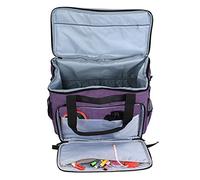 Qcwwy Other Sewing Embroidery Supplies Case 600D Oxford Cloth Portable Travel Sewing Machine Storage Bag Tote Bag Dust Cover Supplies Organizer for Knitting Enthusiasts (Purple)