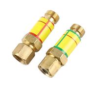 Qcwwy Oxygen Acetylene Check Valve, Brass Construction, Built-in Safety Feature, M16x1.5, Ideal for Welding Tasks