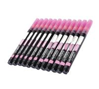 Qcwwy Paint Marker 12 Pcs Glitter Marker Peach Pink Metallic Ink Gel Pens Dual Purpose Drawing Pen Smoother Ink for Crafts Making Painting Tools