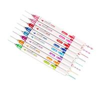 Qcwwy Painting Tools Pen Set for Note Taking Journaling Drawing with 8 Classical Colors and Diverse Curve Shapes for Adults Kids Artists 16 Color Dual Tip Curve Highlighter Marker Art