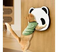 Qcwwy Panda Wall Mounted Cat Scratching Board Corrugated Paper Scratch Pad for Cats Wall Mounted Cat Scratcher with Durable Surface for Kitten Furniture Protection