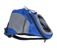 Qcwwy Pet Knapsack Other Household Utensils Observation Window Durable Oxford Cloth Polyester Safe Belt Removable Cushion With Adjustable Padded Shoulder Straps For Dog Cat Small (Blue)