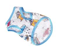 Qcwwy Pet Pet with Breathable Clothes From a Small Dog in a Slight Polyester Easily to Keep the Right One for and Yorkie (Mesh Vest L)