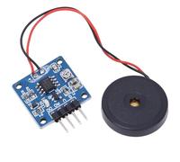 Qcwwy Piezoelectric Vibration Sensor Module, Analog Ceramic Vibration Sensor with Adjustable Sensitivity Potentiometer and TTL Level Output, for Electronic Drum Interactive Projects
