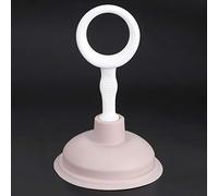 Qcwwy Pipe Unclogger Pipe Cleaner Household Assembly Pipeline Dredging Cleaning Tool Suitabel for Kitchen Bathroom Bathtub Floor Drain Clog 2Pcs Handheld Suction Suction Cleaner (Pink)