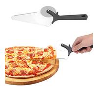 Qcwwy Pizza Cutter Wheel, Stainless Steel 430 Pizza Slicer with Spatula