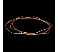 Qcwwy Plastic Pipes Fittings Copper Tube Pipe Refrigeration Copper Tubing Flexible Seamless Hollow Soft Industrial Metal Tubing for Air Conditioning Refrigerator 2M