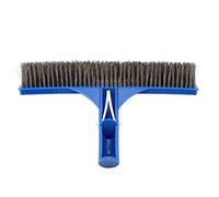 Qcwwy Pool Brushes Pool Cleaning Tools and Bottom Brush with Screw Hole for Telescopic Rod for Spa Hot Spring Pond Cleaning 10in Swimming Steel Brush Wall Gardening