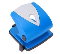 Qcwwy Portable Hole Punch Punches for Paper Card Stock Binding Craft Projects Desktop Plastic Scrap Storage Office Supplies (Blue)