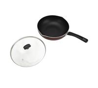Qcwwy Pots Pans Prevention Coating Even Heating for Cooking with Composite Wood Handle Non Stick Pan 11.6 Inch Skillet with Wear Kitchen (Style 1)