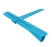 Qcwwy Precise Adjustable Cake Tool of Cream for Bakery for the Home of the DIY Kitchen, Plastic Scraper for Beginners or Professionals, 2 Pieces/set for Valentine Baking (Small blue)