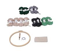 Qcwwy Punch Stitching Kit Punch Needle Kit Craft Needlepoint Kits for Adults Beginners DIY Handmade Needle Set for Craft Lovers and Home Russian Poke Poke Sets