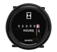 Qcwwy Quartz Hour Meter, Fully Sealed, 99999.9 Hours Time Counter, for Construction Machinery, Generators, Agricultural Equipment, etc.