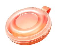 Qcwwy Retainer Storage Container Abs Material For Orthodontic Braces And Dentures Compact Box/Cover For Hospital And Home Use Travel Personal Care (Orange)