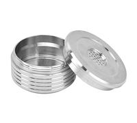 Qcwwy Reusable Steel Coffee Pod Coffee Capsule Cup Heat Resistant Machine Accessory Dishwasher Safe Grounds Holder Long Lasting Money Saver for Point Tea