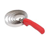 Qcwwy Reversible Stainless Steel Curry Comb, Metal Horse Grooming Brush with Comfortable Grip for Horses, Cows, Sheep, Mud and Hair Removal (5 circle cow and horse comb)