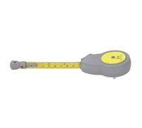 Qcwwy Rotating Tape Measure Compass Office Supplies Circle Drawing Tool with Auto Retract Button Dual Imperial Scale Includes 50 Pencil Refills for Woodworking Decorative
