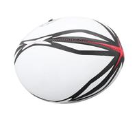 Qcwwy Rugby Ball, Number 9 Pvc Practice Training, White