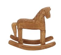 Qcwwy Rustic Pine Wooden Horse Ornaments for Window Sill, Christmas -Trojaner -Horse Decoration for At Home