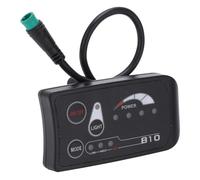 Qcwwy S810 Electric Bicycle LED Display Plastic Shell Waterproof Interface Intelligent Power Display Gear Memory Function for Electric Bike Scooter JN Bike Conversion