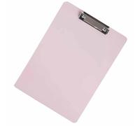Qcwwy School Supplies Holder Writing Board Foldable Cover with Thickened Sturdy Plastic Surface for Office School Nursing Students A4 Clipboard Document (Light Pink)