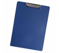 Qcwwy School Supplies Holder Writing Board Foldable Cover with Thickened Sturdy Plastic Surface for Office School Nursing Students A4 Clipboard Document (Blue)