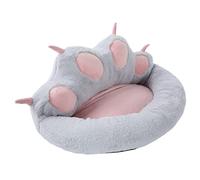 Qcwwy Scratching Pads Cat Beds Furniture Machine Washable Cozy Cave Kennel for Small Pets with Removable Cushion for Anxiety Relief Camping Travel Plush Cat Soft Pet Bed Base Plush (Gray)