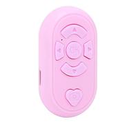Qcwwy Scrolling Ring Remote Phone Remote Control Ring 200mAh Portable Scrolling App Page Turner Type C Charge 32.8ft Control Distance Volume Brightness Adjustable for Phone (Pink)