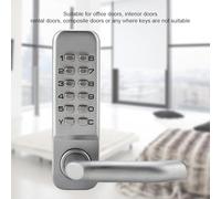 Qcwwy Security Coded Lock Zinc Alloy Material Unique 1 11 Digit Combination Lock Easy Installation for Indoor and Outdoor Use on Wooden Doors