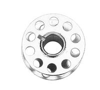 Qcwwy Sewing Machine Bobbin, 50 Pack Stainless Steel Sewing Machine Spool Plastic Spool Metal Bobbin Sewing Machine Accessories for Household Sewing Machine(Stainless Steel)