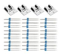 Qcwwy Sewing Machine Needles for Sewing Machine Accessories Hook 2 Threads Sew Simultaneously Straight Line Pattern Stainless Steel Plastic Small Size Easy Carry Other