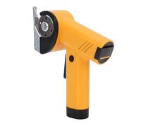 Qcwwy Sheet Metal Cutter, 25W Electric Metal Scissors with LED Light 2000mAh Powerful Motor USB Rechargeable Cardboard Cutter Shears Hand Tool for Stainless Steel Sheet (Yellow)