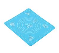 Qcwwy Silicone Baking Mat, Non Stick Food Grade Silicone with Measurement Marking, for Rolling Dough Cake Pastry Bakeware 11.5x10.2 Inch